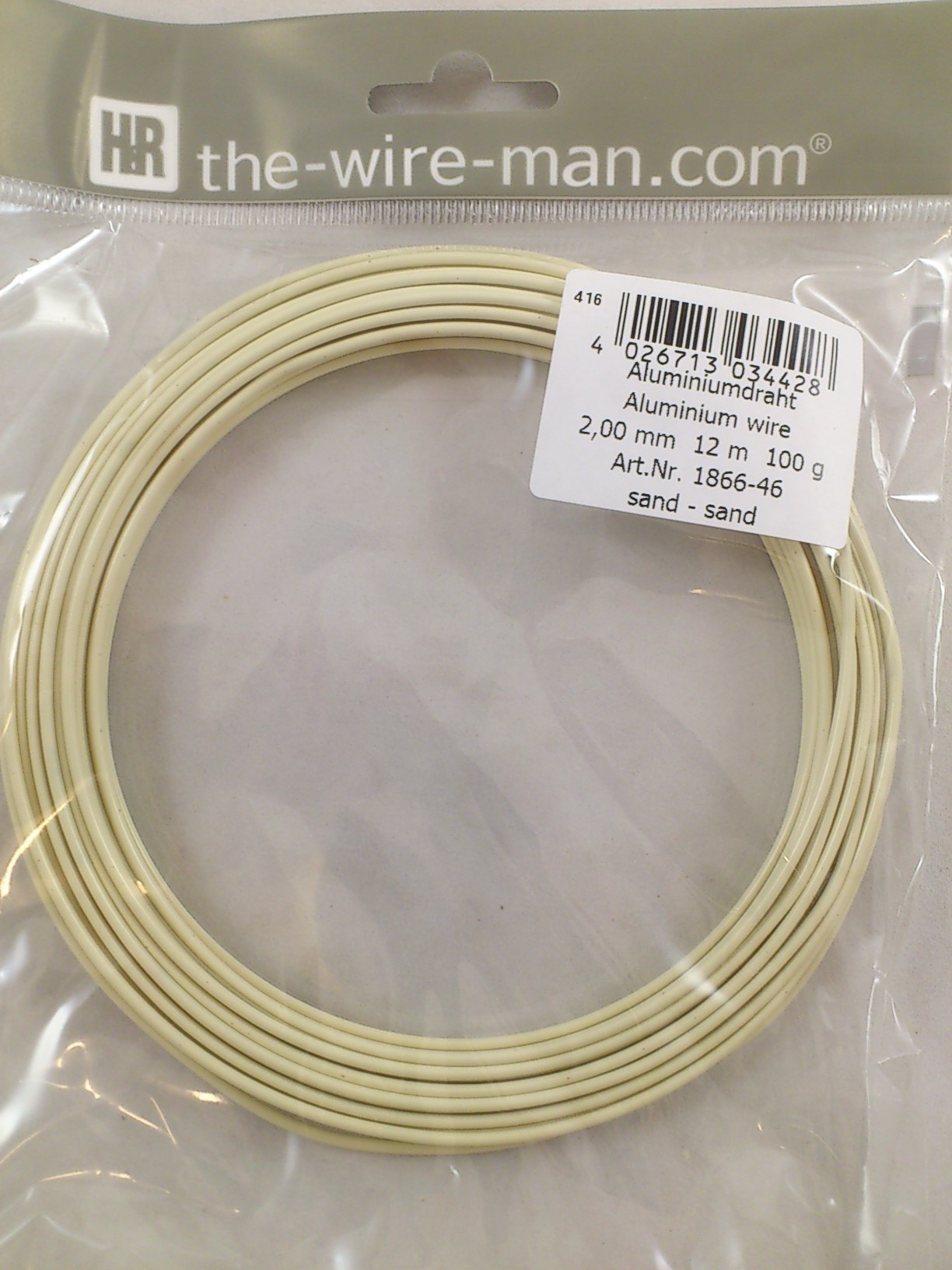 Aluminium wire sand 2mmx12m
